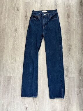 High Rise 90’s Relaxed Dark Wash Jeans
